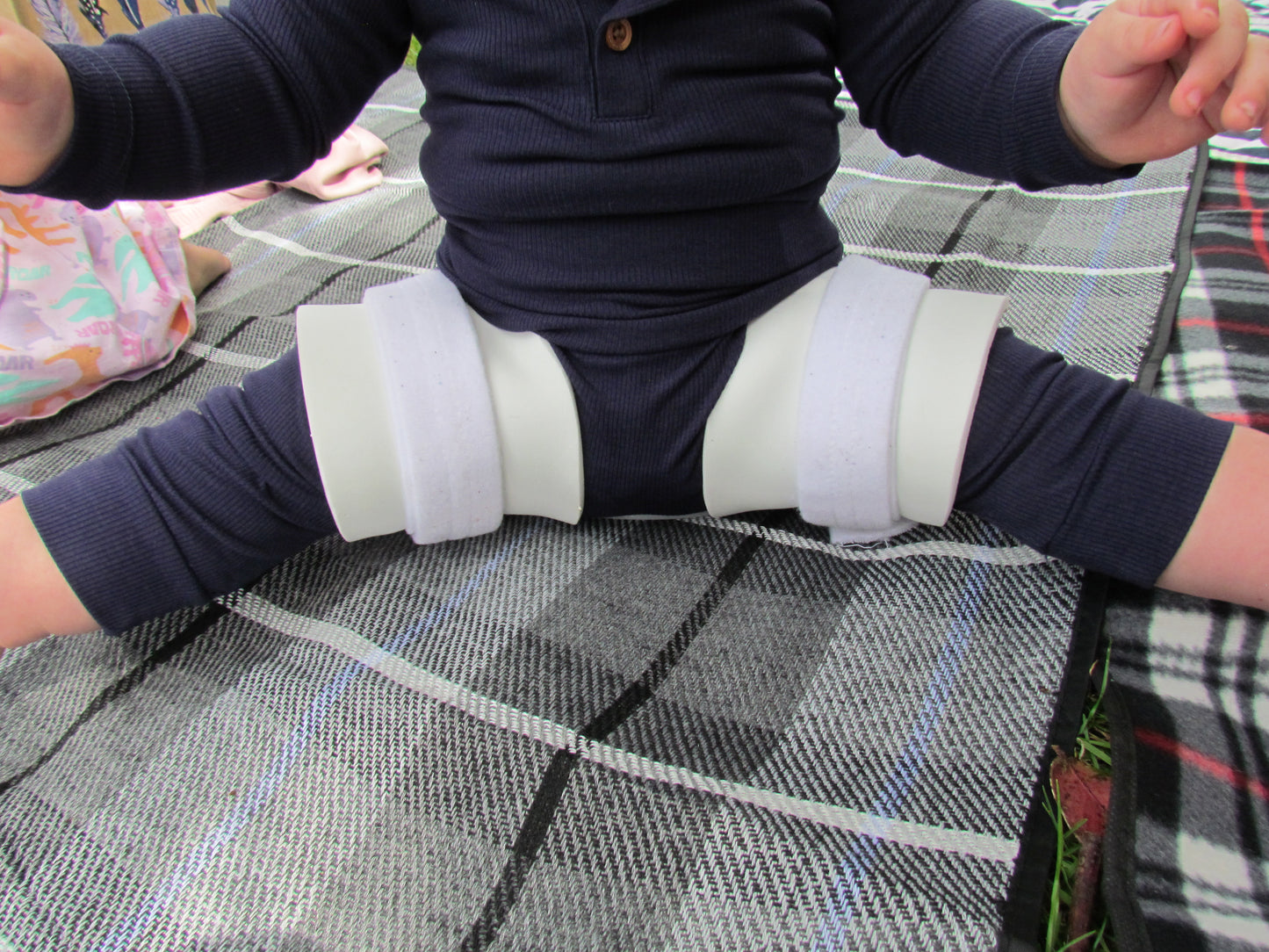 Ribbed underbrace pants Blush