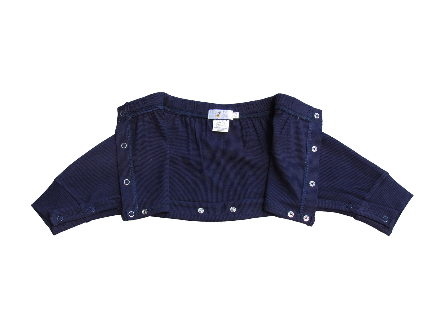 Ribbed slouch pants - with domes Navy