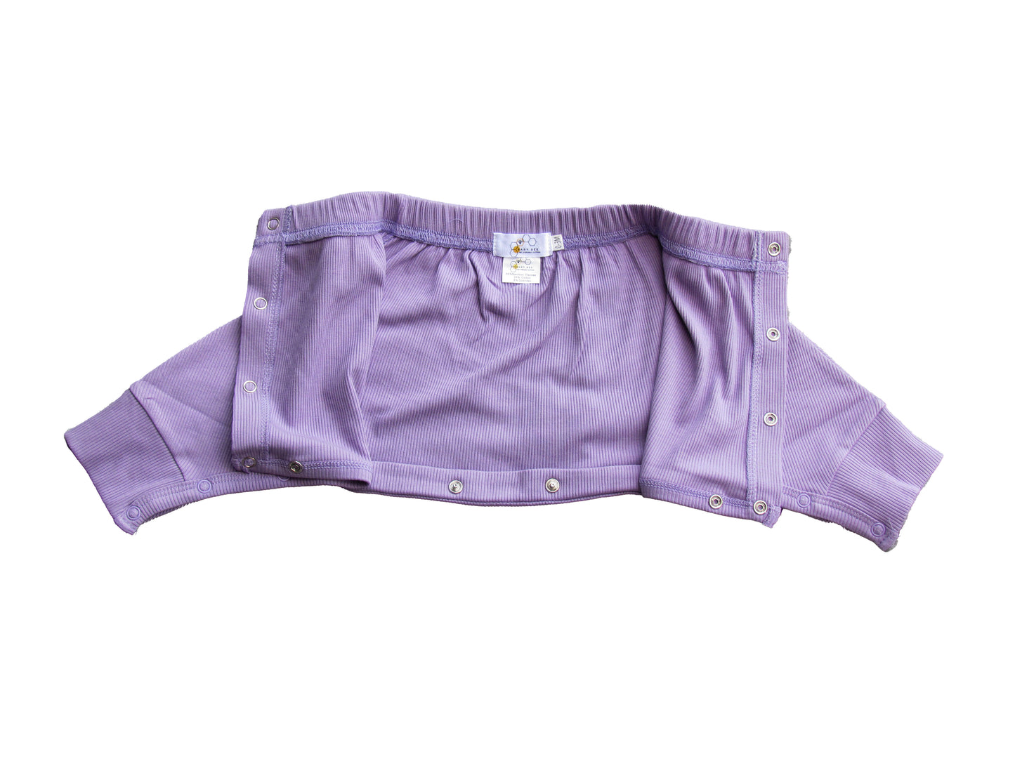 Ribbed slouch pants - with domes Violet