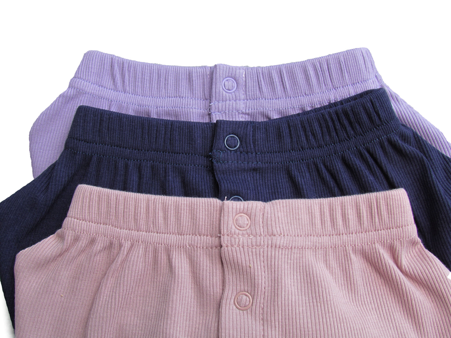 Ribbed slouch pants - with domes Navy