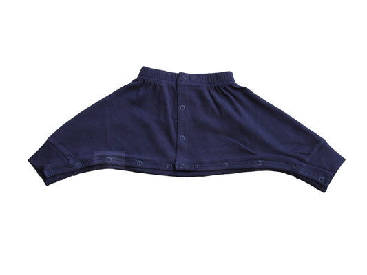 Ribbed slouch pants - with domes Navy