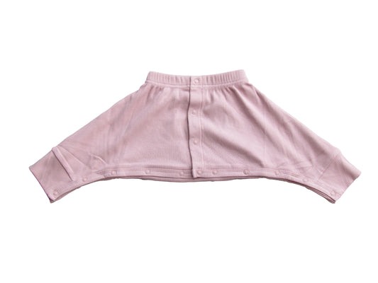 Ribbed slouch pants - with domes Blush