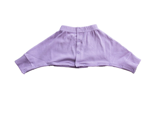 Ribbed slouch pants - with domes Violet